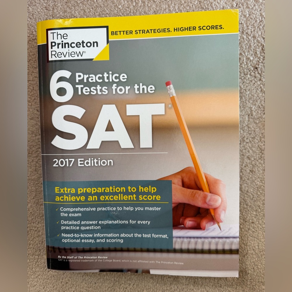 SAT practice tests. The Princeton review never used but note year 2017